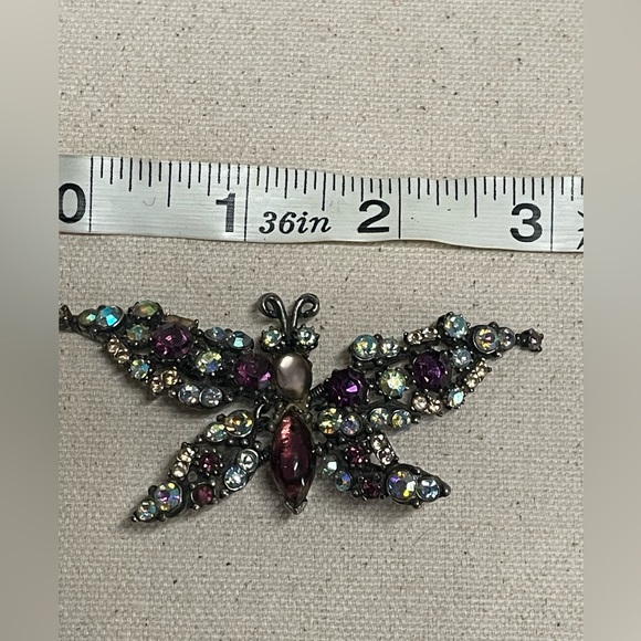 VINTAGE FLORENZA BUTTERFLY BROOCH - Picture 3 of 7